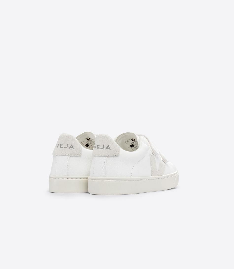 Veja Chromefree Lær Natural Esplar Barn Hvite Beige | UNOND99791