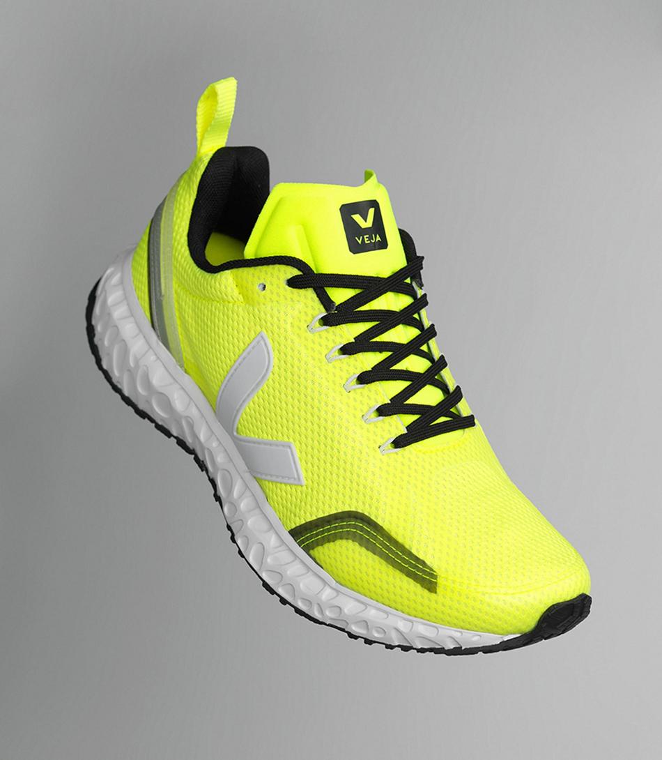 Veja Condor Mesh Jaune Fluo Adults Outlet Hvite | NOEAH19951