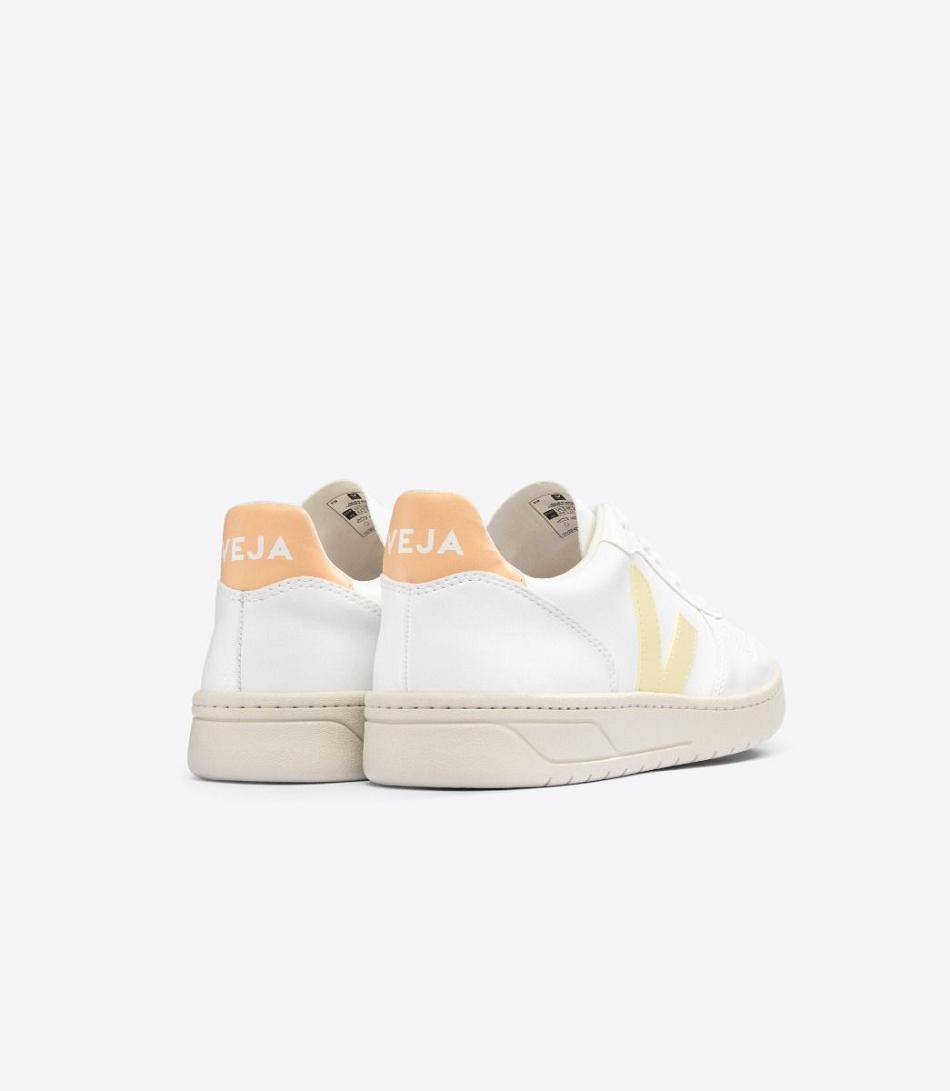 Veja Cwl Sun Peach V-10 Dame Hvite Oransje Korall | ENOVG43375