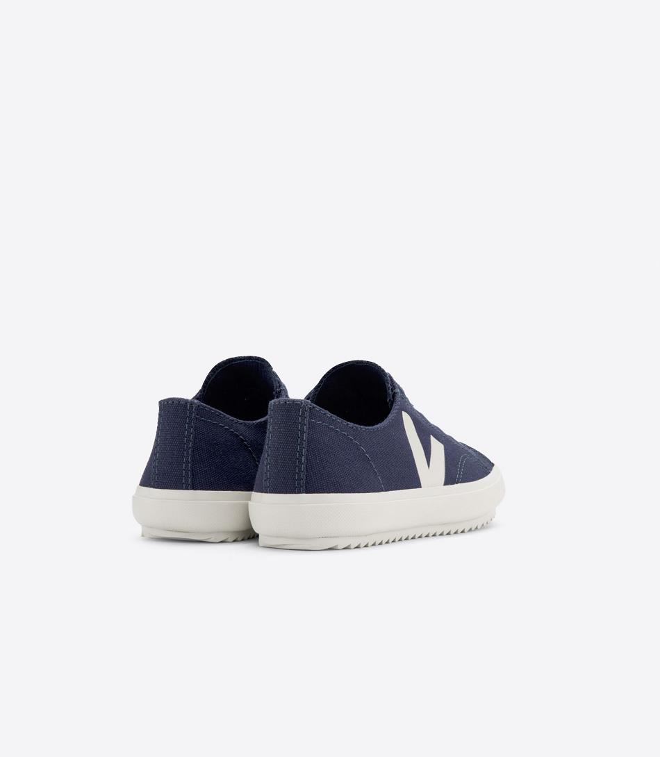 Veja Elastic Laces Canvas Marine Pierre Flip Barn Blå | XNOGW51272