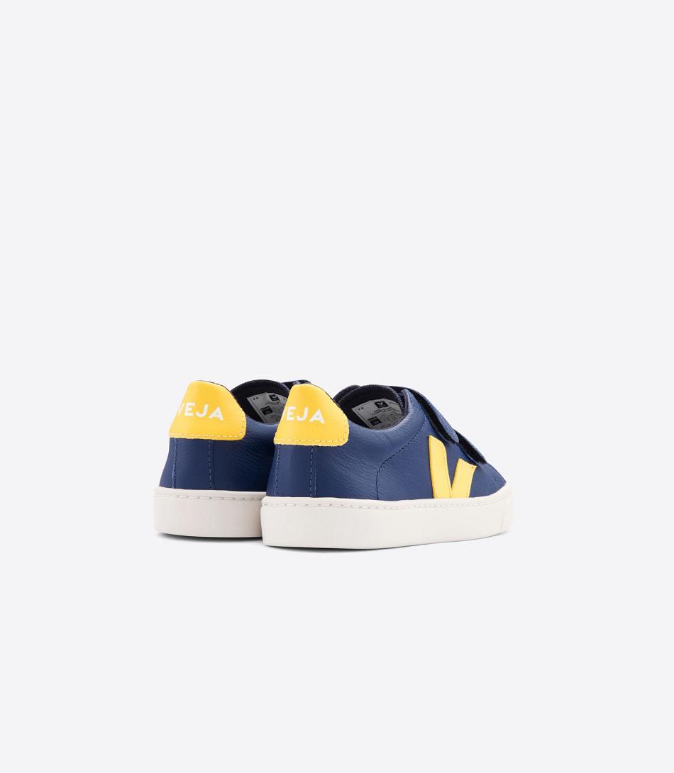 Veja Esplar Chromefree Lær Cobalt Tonic Kids Outlet Dyp Blå | XNOGW52919