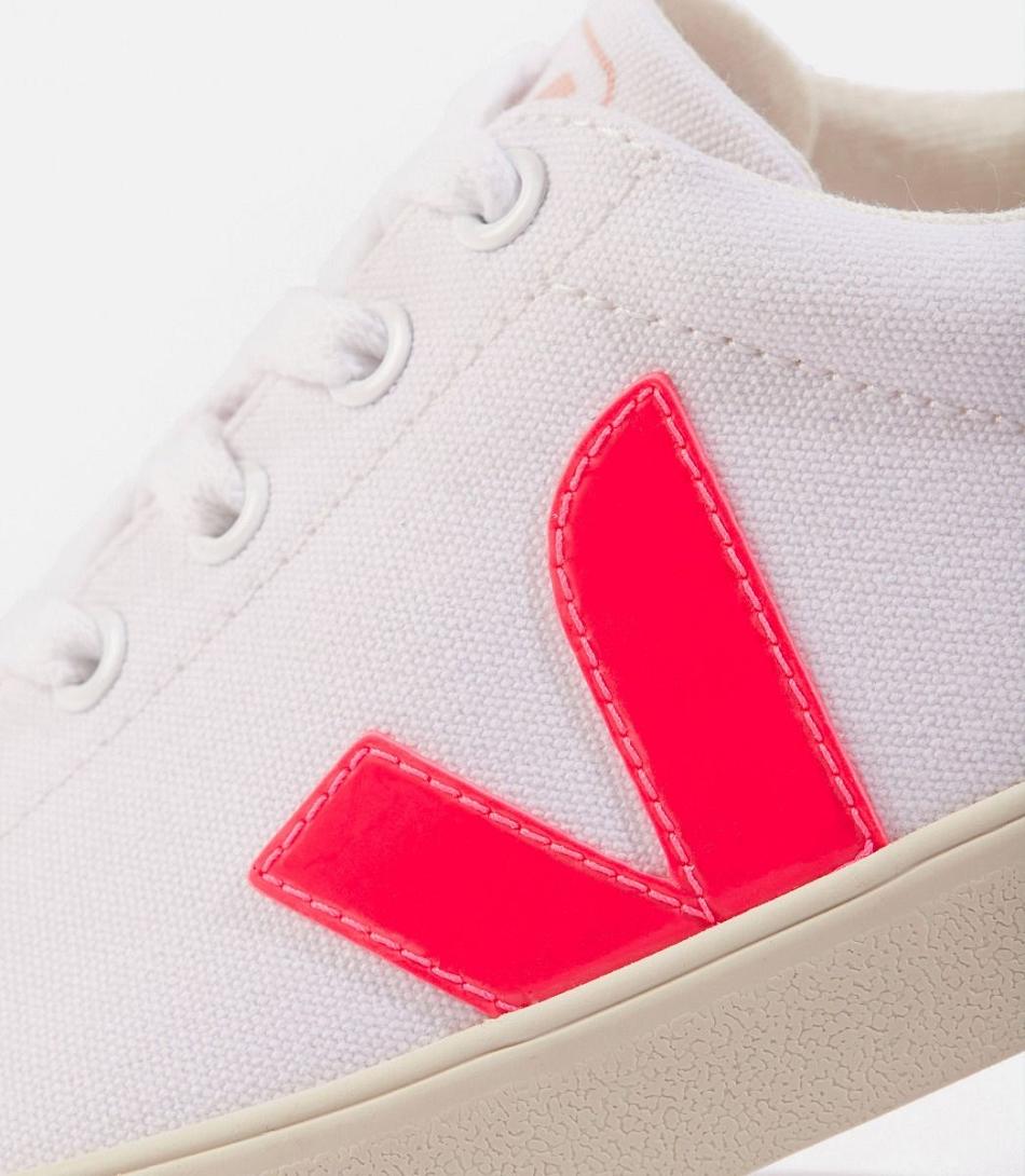 Veja Esplar Se Canvas Rose Fluo Petale Adults Outlet Hvite Rosa | NOXBR45751