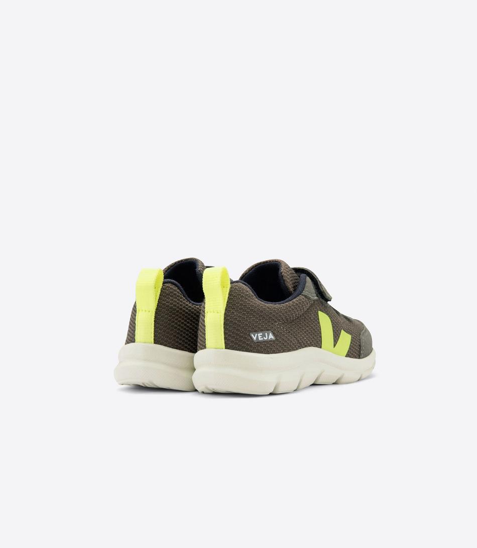 Veja Gorilla B-mesh Jaune Fluo Kids Outlet Olivengrønne | FNOUI50603