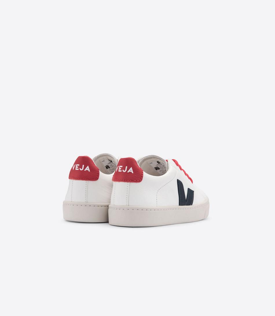 Veja Laces Chromefree Lær Nautico Pekin Esplar Barn Hvite | NOJZR90171