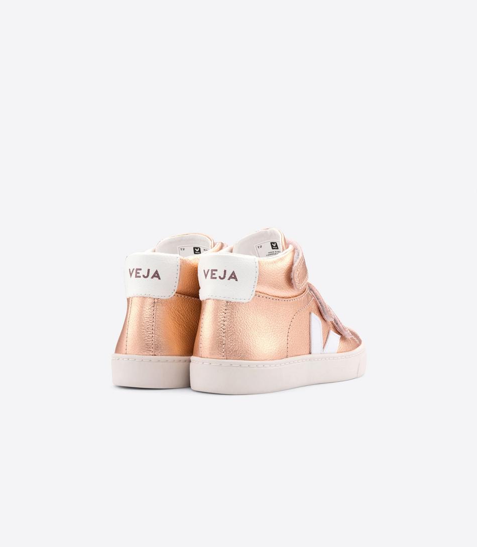 Veja Mid Chromefree Lær Venus Esplar Barn Hvite | LNOSX94145