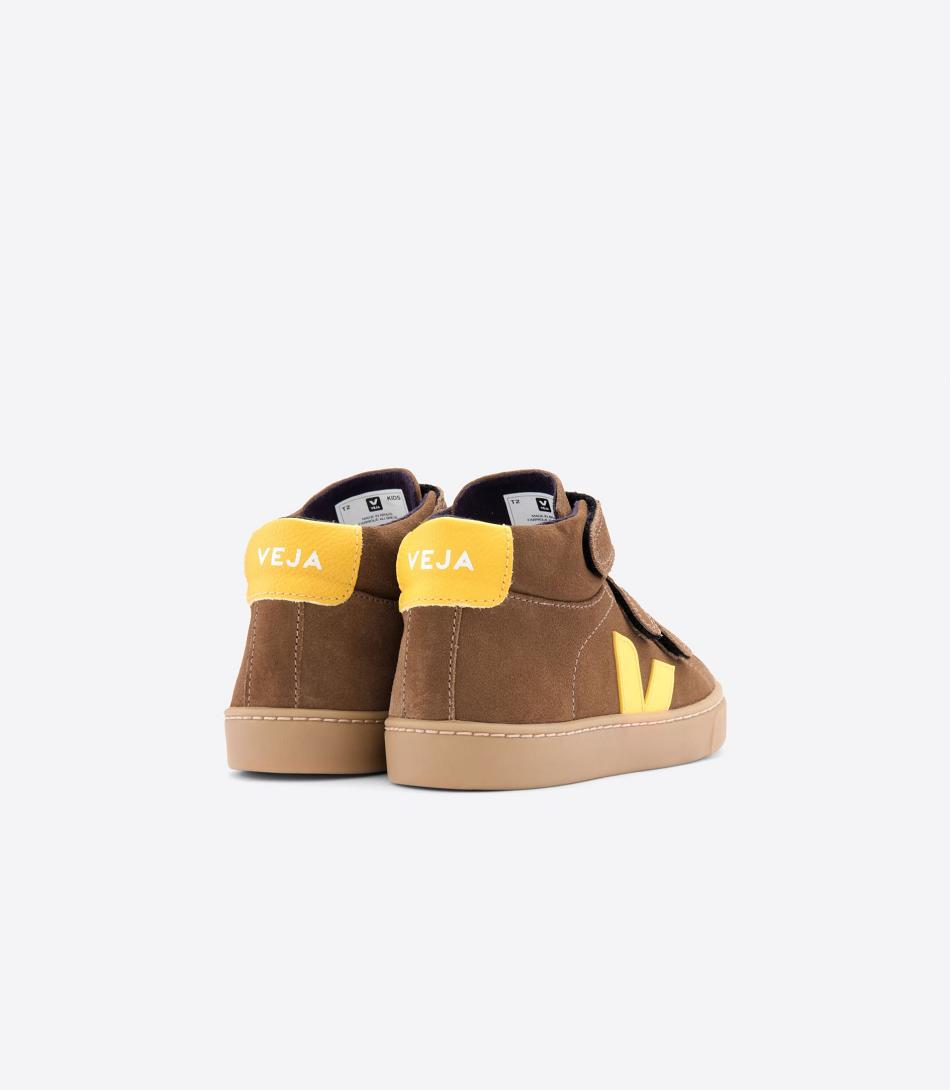 Veja Mid Semsket Skinn Tonic Esplar Barn Brune | MNOFT75749