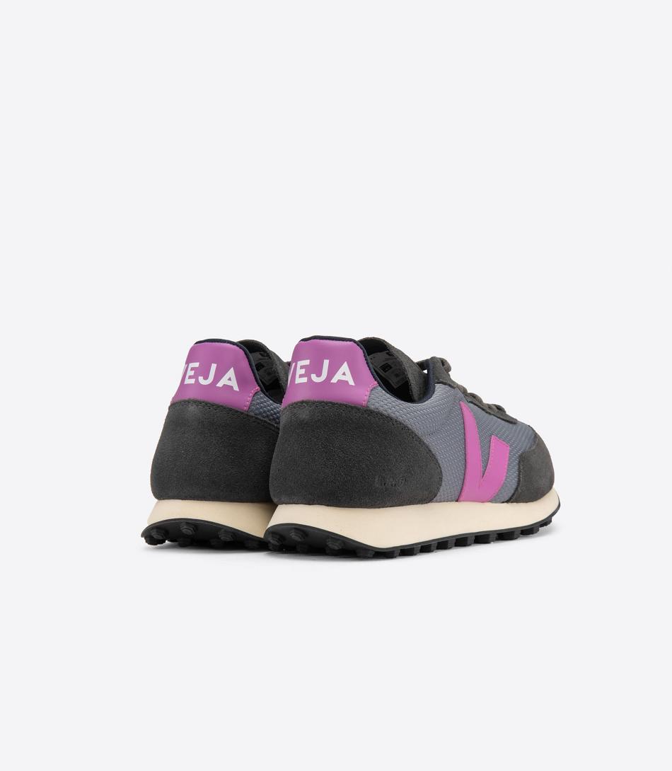 Veja Rio Branco Alveomesh Concrete Ultraviolet Adults Outlet Svarte | FNOHY62220