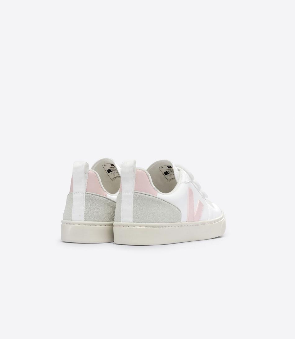 Veja V-10 Cwl Petale Kids Vegan Hvite | TNOWZ75649