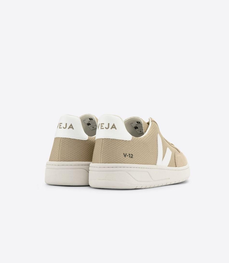 Veja V-12 Veganske Alveomesh Dune Adults Vegan Hvite | NOEGJ49650