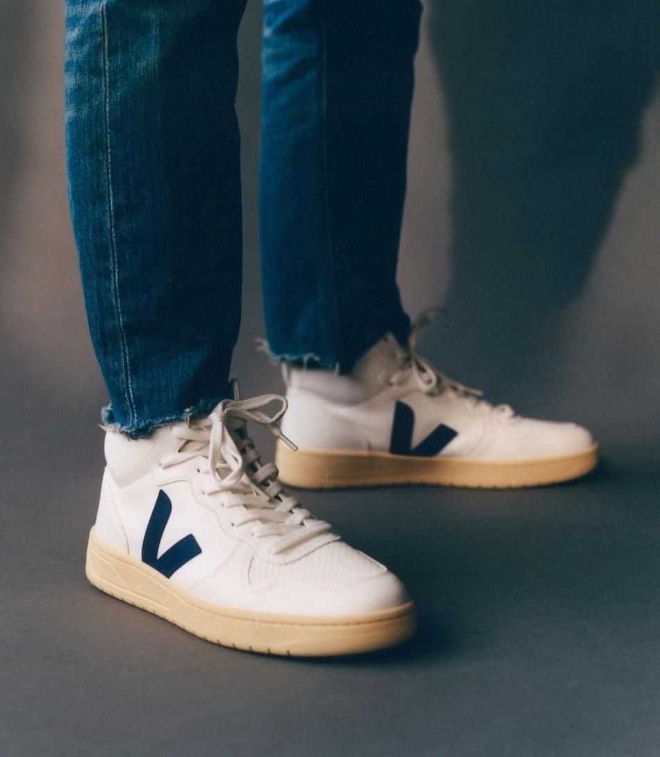 Veja V-15 Cwl Cobalt Butter Sole Adults Outlet Hvite Dyp Blå | UNOND67854