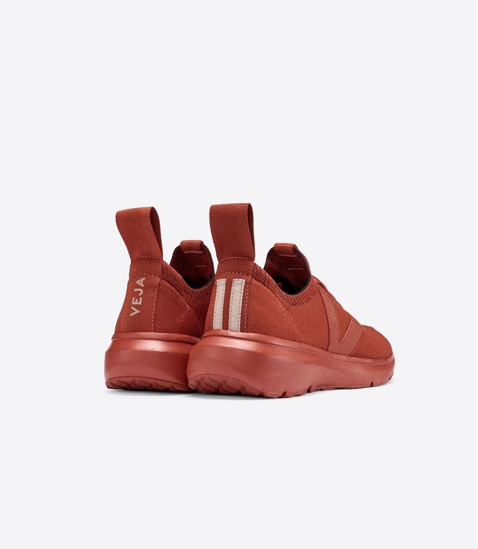 Veja V-knit Rick Owens Full Rust Adults Outlet Rød | QNOUV84144