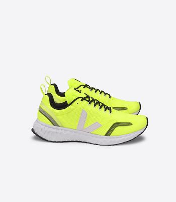 Veja Condor Mesh Jaune Fluo Adults Outlet Hvite | NOEAH19951