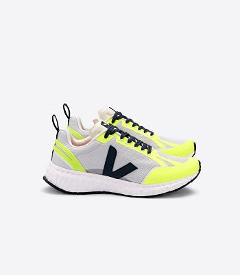 Veja Condor Mesh Light Jaune Fluo Adults Outlet Lyse Grå | BNOSO26776