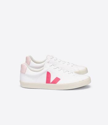 Veja Esplar Se Canvas Rose Fluo Petale Adults Outlet Hvite Rosa | NOXBR45751