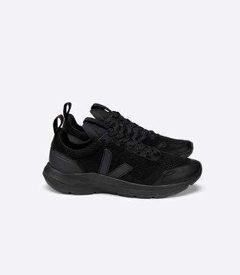 Veja Performance Runner V-knit Rick Owens Adults Outlet Svarte | YNOGT20717