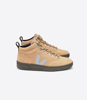 Veja Roraima Semsket Skinn Desert Oxford Kaki Adults Outlet Grå | SNONY95498