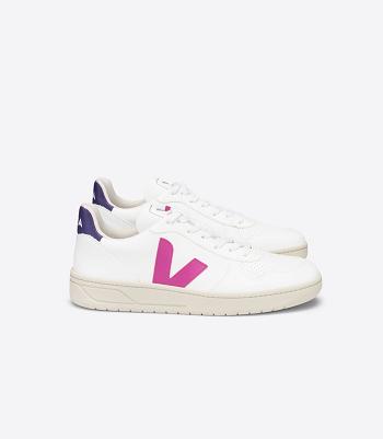 Veja V-10 Cwl Ultraviolet Adults Outlet Hvite Lilla | NOZPD52221