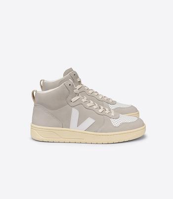 Veja V-15 Nubuck Natural Adults Outlet Beige Hvite | NONEJ88991