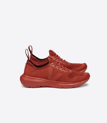 Veja V-knit Rick Owens Full Rust Adults Outlet Rød | QNOUV84144